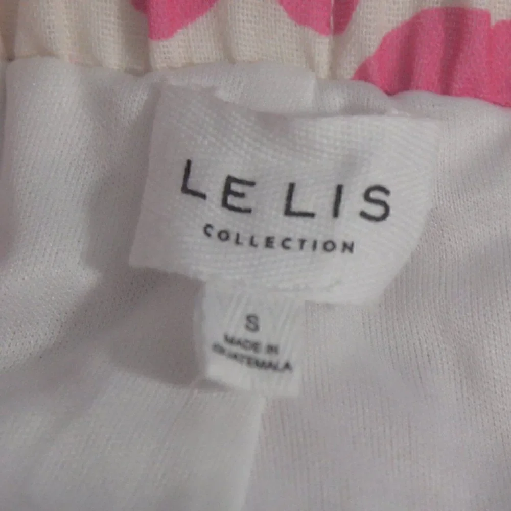 LE LIS Boho Pink and White Floral Boho Shorts